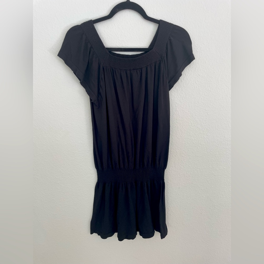 Ingear, black, off the shoulder, drop waist dress.  Small/Medium